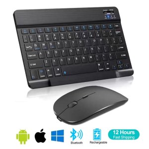 10" Mini Bluetooth Keyboard & Mouse – Wireless & Rechargeable
