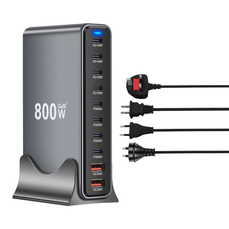 GaN Fast Charging Desktop Charging Station – 800W High Power | Multiple Output Ports | Universal Compatibility - Image 2