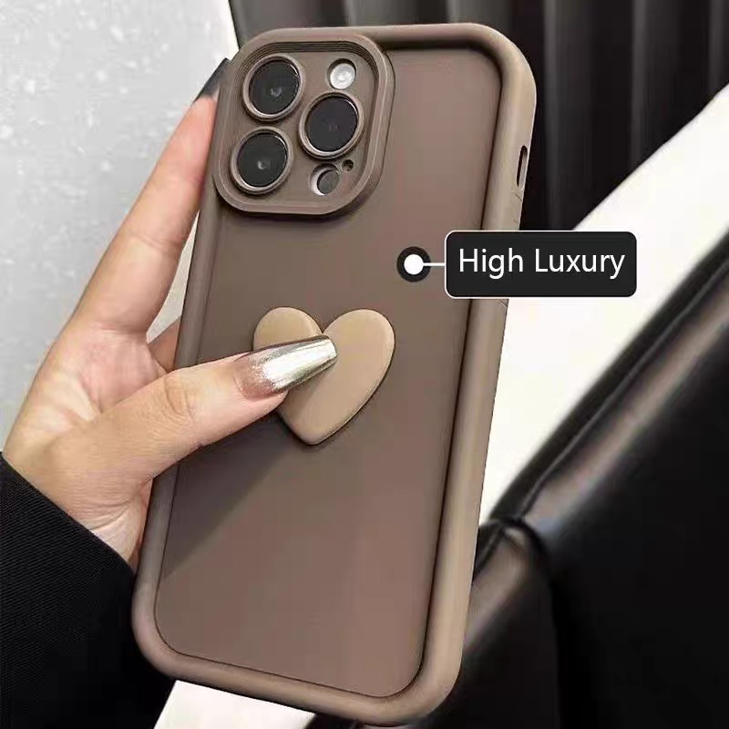 3D Love Heart Silicone Phone Case – For iPhone 15 - Image 4