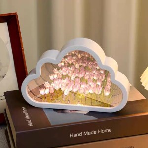 Handmade DIY Tulip Sea Night Lamp – Cloud & Atmosphere Light