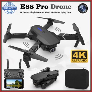 E88 Foldable RC Quadcopter Drone – 4K HD Camera | WiFi FPV | Altitude Hold | Follow Mode