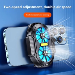 Dual Fan Mobile Phone Cooler – Universal Mini Cooling Radiator for Smartphones