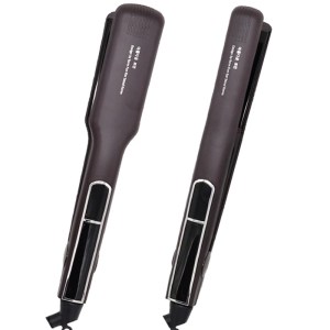 2-in-1 Hair Straightener & Curler – Korea Style Wide & Narrow Plate Design | 3D Floating Iron for Smooth & Bouncy Hair