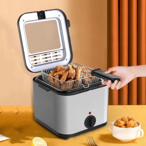 Electric Oil Fryer – Stainless Steel Deep Fryer for Chicken, Fries & More