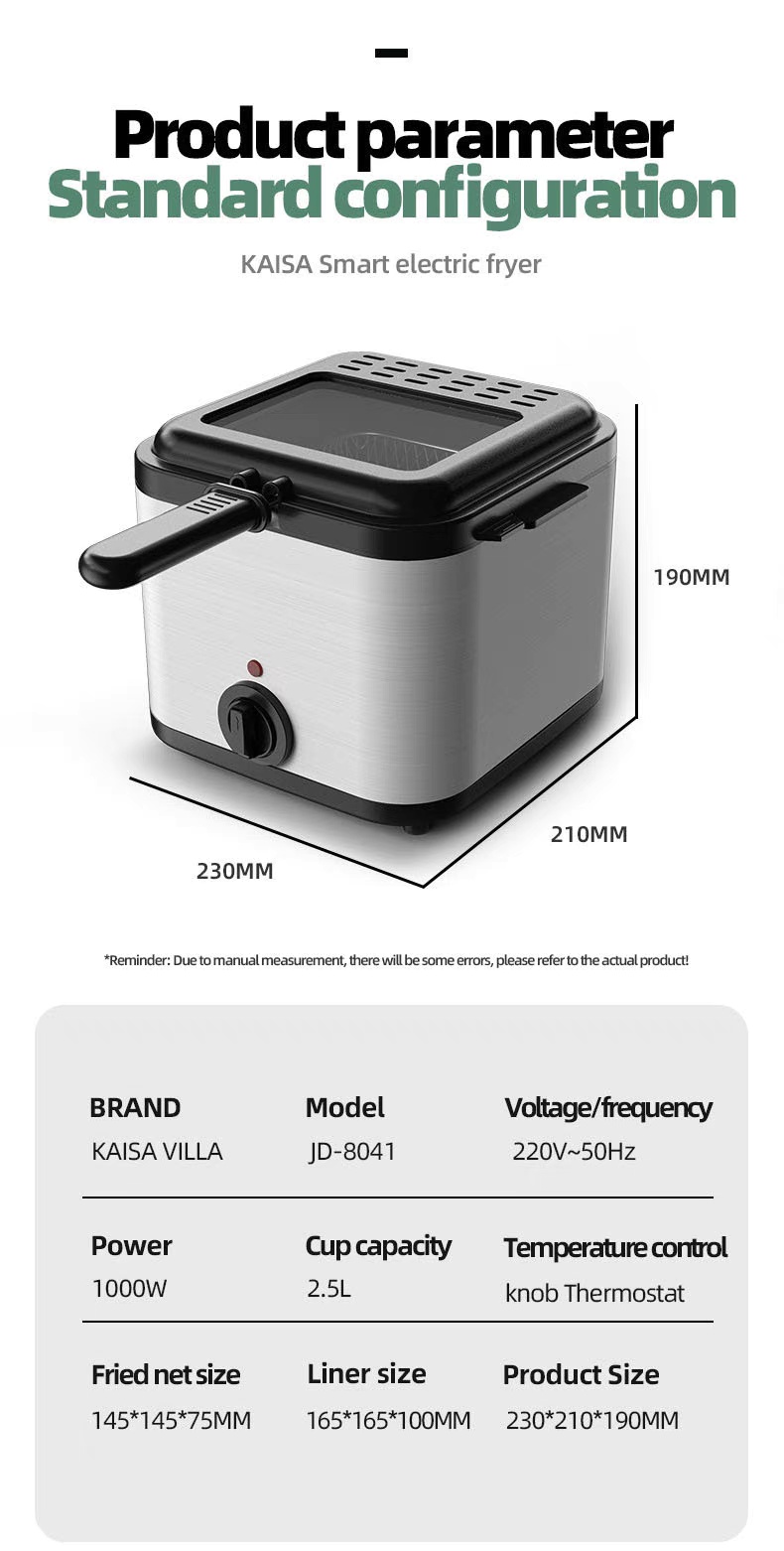 Electric Oil Fryer – Stainless Steel Deep Fryer for Chicken, Fries & More - Image 6