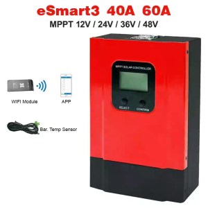 ESmart3 Smart MPPT Solar Controller with LCD Display