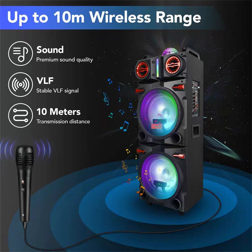 9000W Portable Bluetooth Speaker with Heavy Bass Sound System - Image 7
